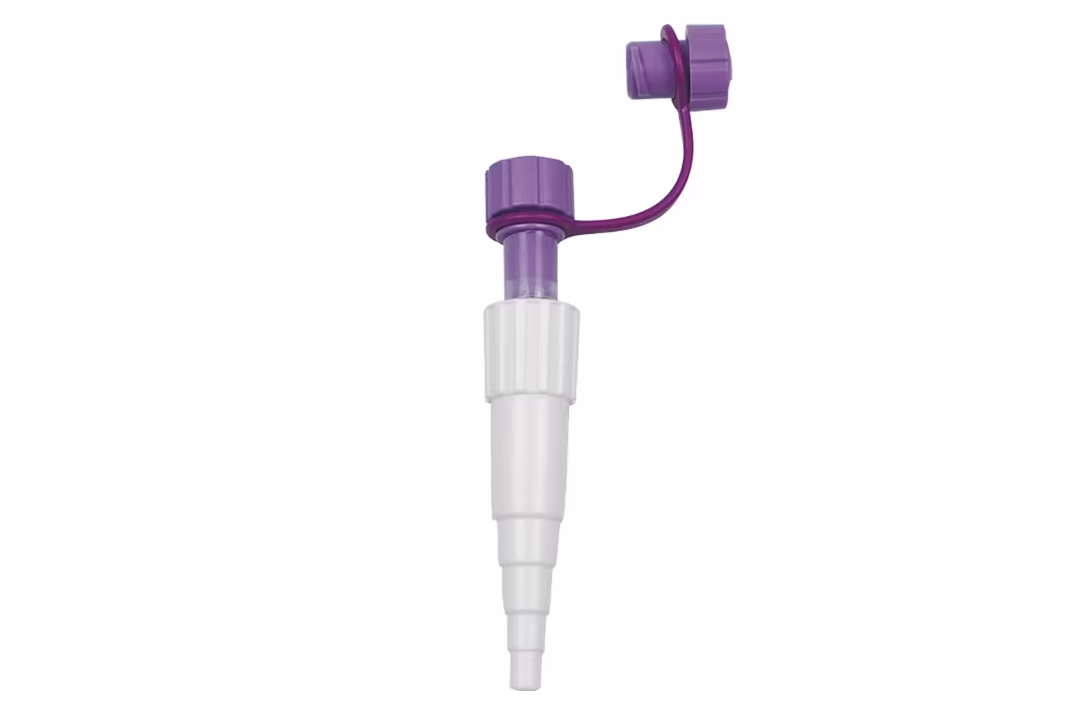 Nutricair™ Stepped Adapter w/ Male ENFit Connector and Cap Nutricair™ Stepped Adapter w/ Male ENFit Connector and Cap